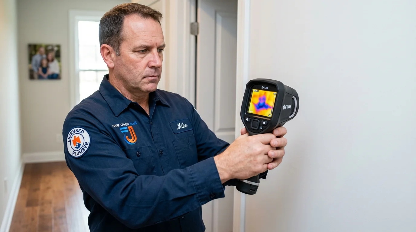 Thermal imaging leak detection by Johns Plumbing LLC in Wathena